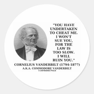 Pegatina Redonda Engáñeme no Sue usted ruina demasiado lenta de l