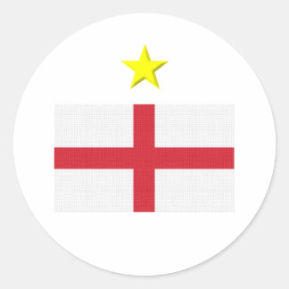 Pegatina Redonda Engaño en inglés