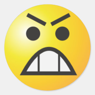 Pegatina Redonda enojado