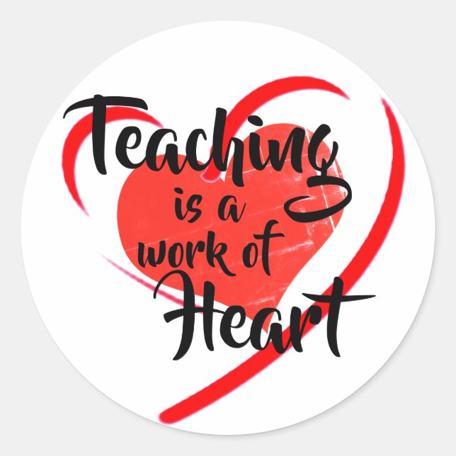 Pegatina Redonda Enseñanza (Anverso)