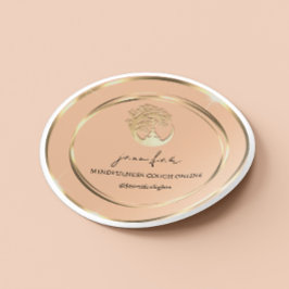 Pegatina Redonda Enseñanza Yoga Mindness Therapist Coup Online