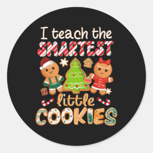 Pegatina Redonda Enseño A Cristo El Profesor De Cookies Más Intelig