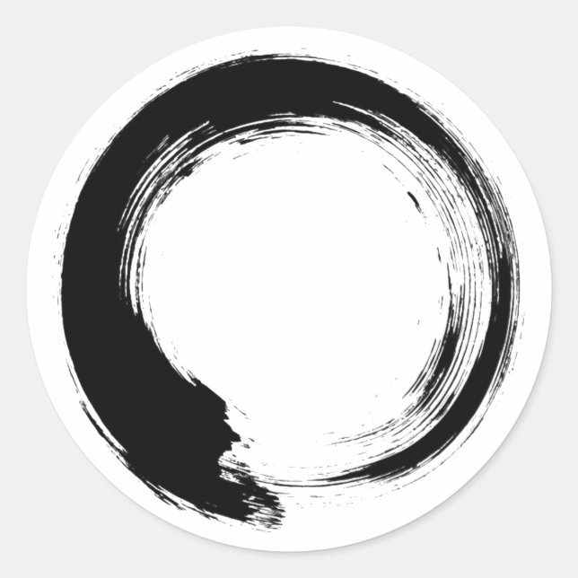 Pegatina Redonda Enso Zen Circle (Anverso)