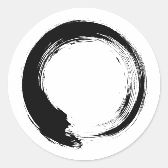Pegatina Redonda Enso Zen Circle (Anverso)