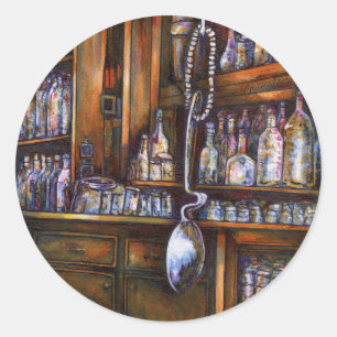 Pegatina Redonda Entendido implícitamente