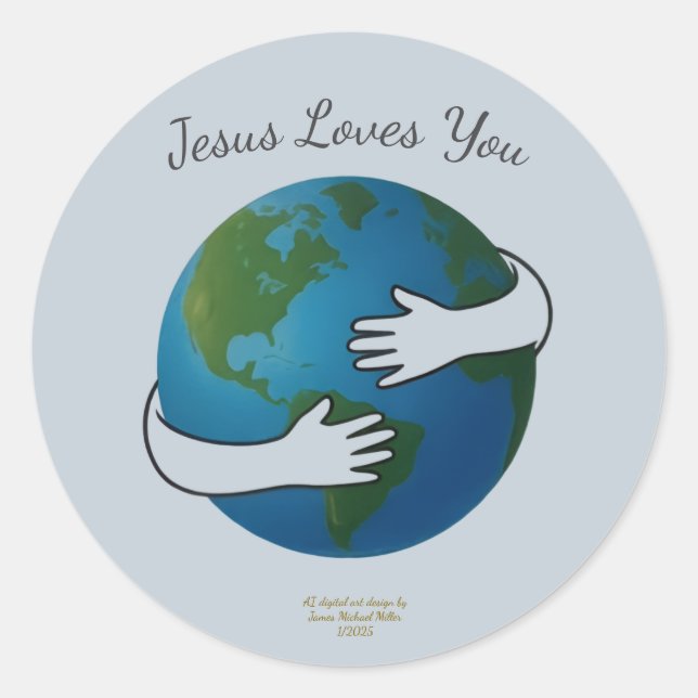 Pegatina Redonda entertainer sticker By James Michael Miller (Anverso)