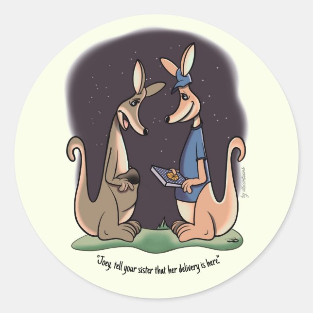 Pegatina Redonda Entrega (Anverso)