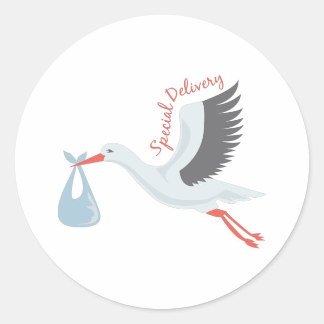 Pegatina Redonda Entrega especial (Anverso)