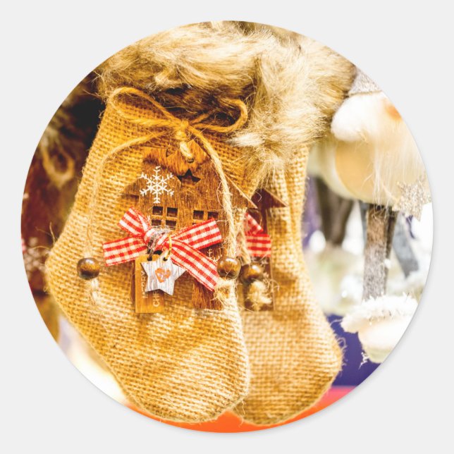 Pegatina Redonda Entrega Especial De navidades De Santa Sede (Anverso)