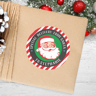 Pegatina Redonda Entrega especial de niños Navidades de Santa Sede