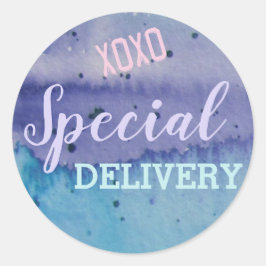 Pegatina Redonda Entrega especial de XOXO