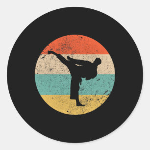 Pegatina Redonda Entrenadores Shotokan de chicos geniales de karate
