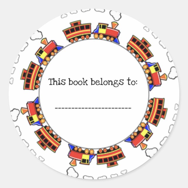 Pegatina Redonda Entrenar en una pista (Anverso)