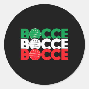 Pegatina Redonda Entusiasta del juego de bochas - Byll juego bolos 