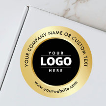 Envío de oro negro promocional con logotipo comerc