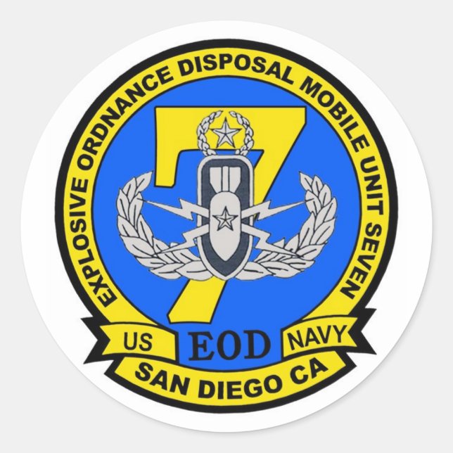 Pegatina Redonda EODMU7 Ver 1 (Anverso)