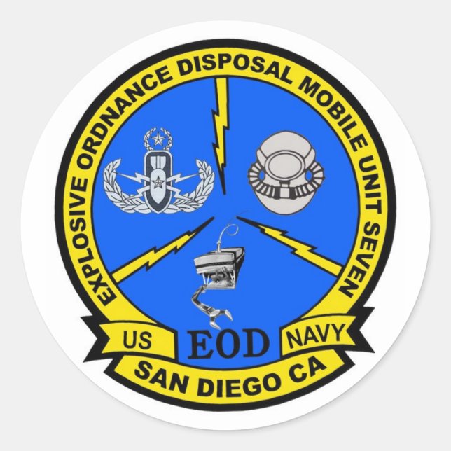 Pegatina Redonda EODMU7 Ver 2 (Anverso)