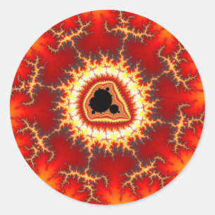 Pegatina Redonda Eos - Fractal