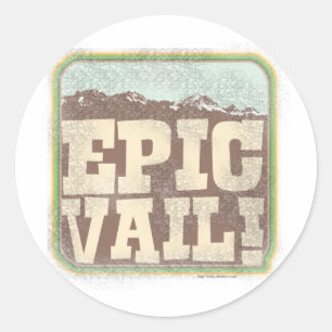 Pegatina Redonda Epic Vail