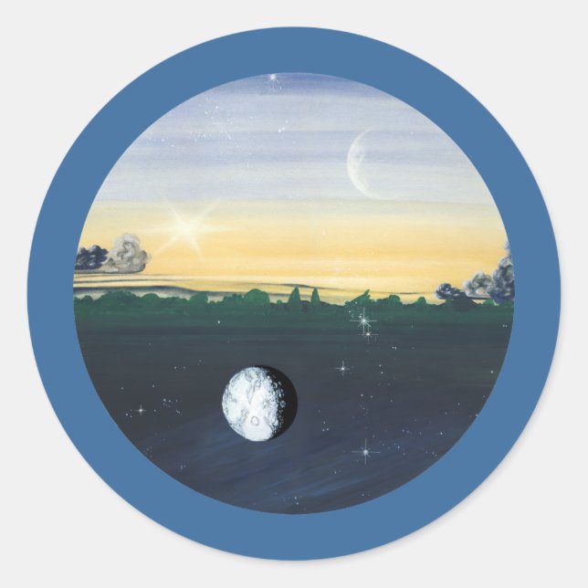 Pegatina Redonda Equinox (Anverso)