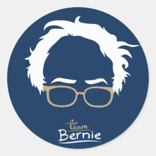 Pegatina Redonda Equipo Bernie - Bernie Sanders para presidente 201