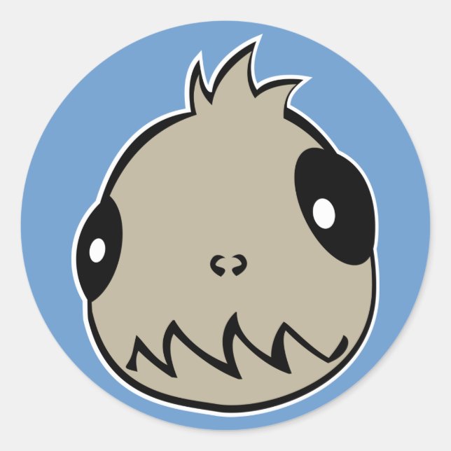 Pegatina Redonda Equipo Chupacabra (Anverso)