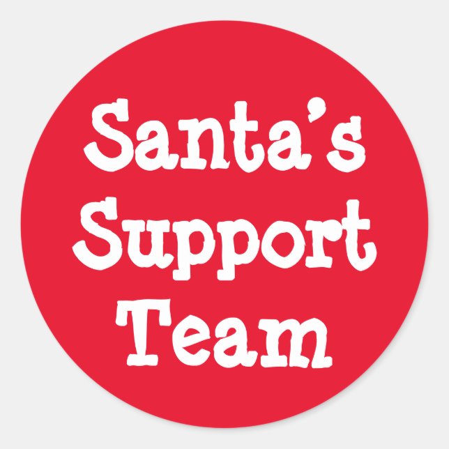 Pegatina Redonda Equipo de Apoyo de Santa Sede (Anverso)