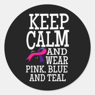 Pegatina Redonda Equipo de asesoramiento para pacientes con cáncer