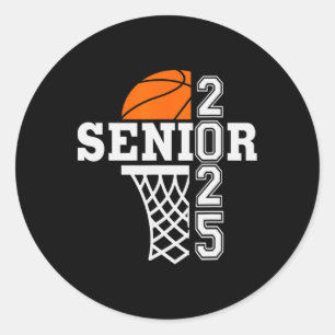 Pegatina Redonda Equipo de chicos seniors de Sketll Sports Seniors 