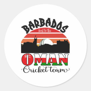 Pegatina Redonda Equipo de críquet de Namibia será recibido por T20