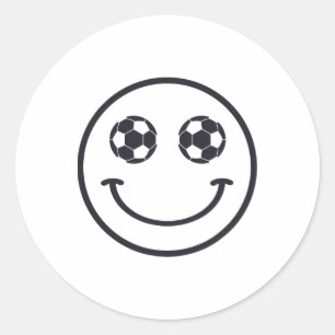 Pegatina Redonda Equipo de Fútbol Genial de Smile Soccer para Chica