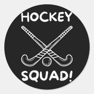 Pegatina Redonda Equipo de Hockey 1