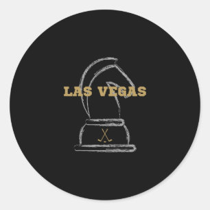 Pegatina Redonda Equipo de Hockey sobre Hielo de Las Vegas Novedad