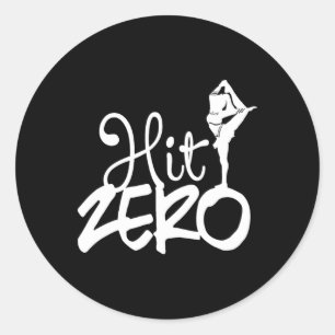 Pegatina Redonda Equipo de porristas de competición Hit Zero Escorp