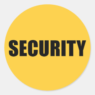 Pegatina Redonda Equipo de seguridad de eventos