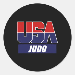 Pegatina Redonda Equipo Estadounidense Judo Mial 2021