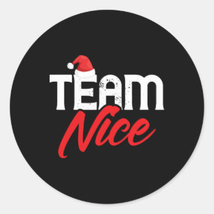 Pegatina Redonda Equipo Funny Pareja Coincidencia Equipo Naught