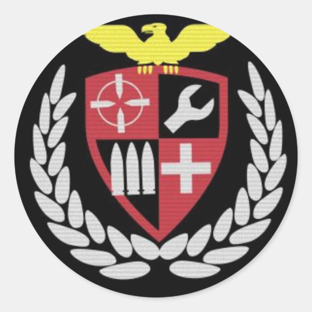 Pegatina Redonda Equipo legionario de airsoft (Anverso)