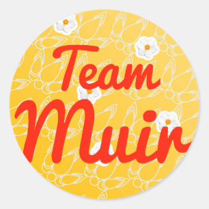 Pegatina Redonda Equipo Muir