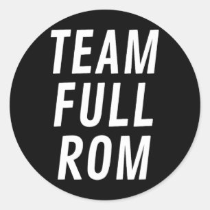 Pegatina Redonda Equipo Rom completo Fitness Bodybuilding Equipo Gy