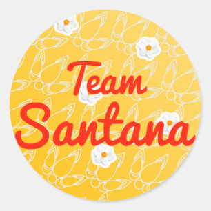 Pegatina Redonda Equipo Santana