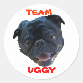 PEGATINA REDONDA ¡¡¡EQUIPO UGGY STICKERZ!!!