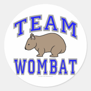 Pegatina Redonda Equipo Wombat II