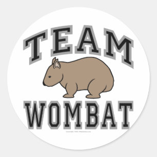 Pegatina Redonda Equipo Wombat V