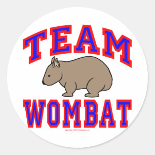 Pegatina Redonda Equipo Wombat VI