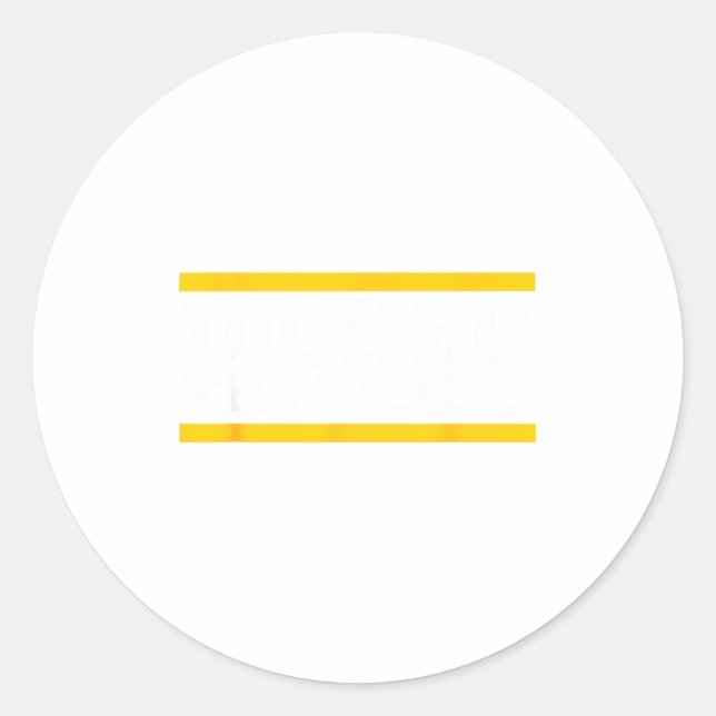 Pegatina Redonda Er The Kicker  (Anverso)