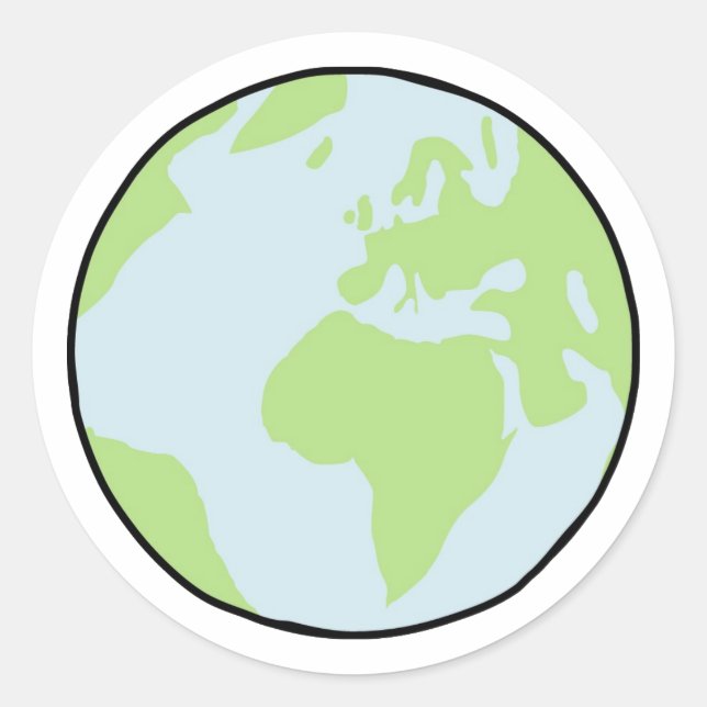 Pegatina Redonda Erde (Anverso)
