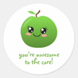 Pegatina Redonda eres increíble hasta el fondo