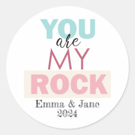 Pegatina Redonda Eres mi rock