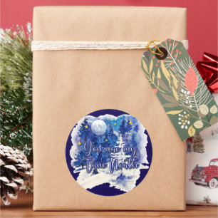 Pegatina Redonda Eres mi verdadero norte